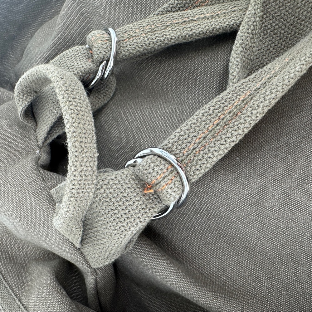 Rothco Vintage Canvas Flight Bag ‎ Olive Cotton Backpack - Picture 8 of 13